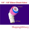 20 Pc Elbow Check Valve 1/8"-1/4" Thread Male Elbow Water Filter RO System