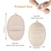 Natural Loofah Sponge Exfoliating Body Scrubber,Exfoliating Loofah Sponge ,2 Pcs Natural Loofah Shower,Shower Body Exfoliator Scrubbing Pads,Loofah Back Brush, for Women and Men,Shower