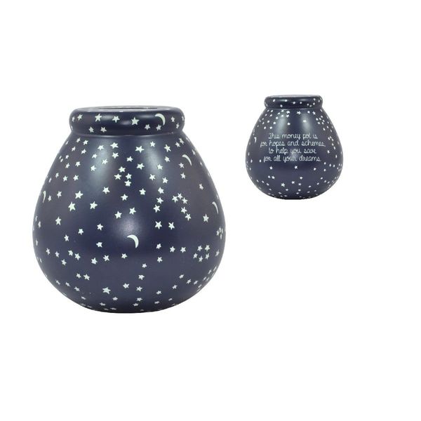 Glow In The Dark Pots of Dreams Money Pot Save Up & Smash Money Box Gift