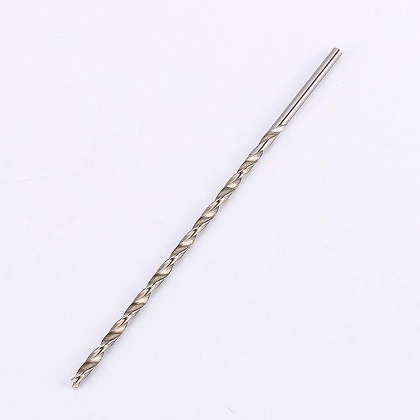 HSS Extra Long Twist Drill Bit Straight Shank Auger Drill 200mm for Wood and Aluminum