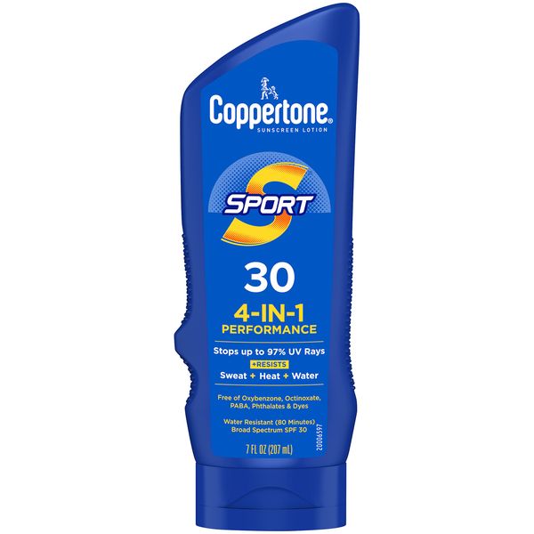 Coppertone SPORT Sunscreen Lotion Broad Spectrum SPF 30 (7-Fluid-Ounce)