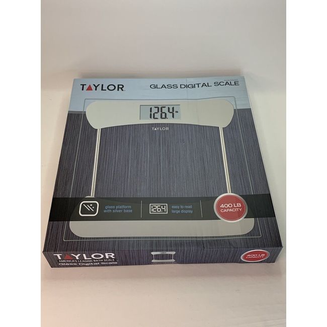 Taylor Digital Silver Bathroom Scale Large Read out 