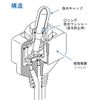 Waterproof toggle switch ON-OFF-ON IS-453WP (hex nut, waterproof cap, rubber gasket included)