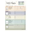 PRICARO Putzplan "One Line", magnetisch, A4, 25 Blatt, 3 Stück