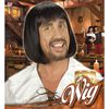 Black "MEDIEVAL MAN WIG" in polybag -