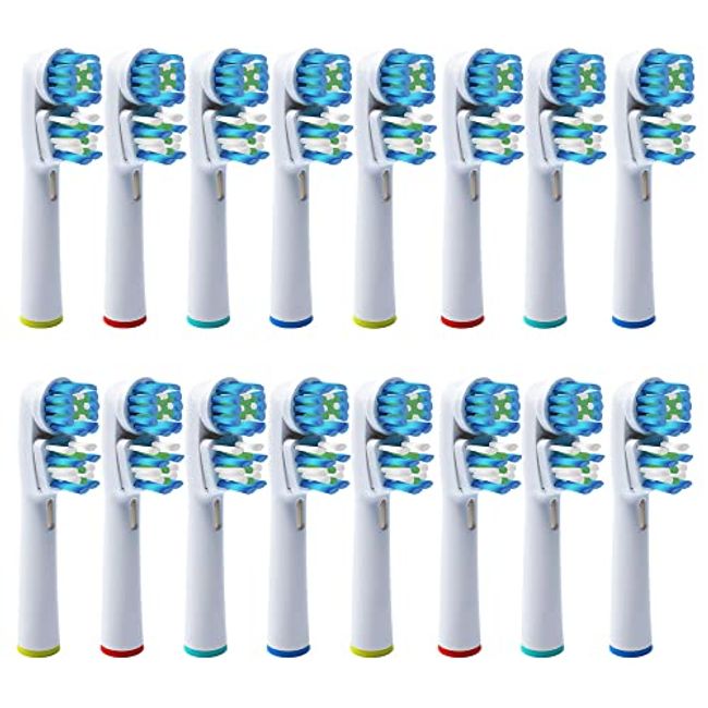 Double Clean Brush Heads, Compatible with Braun Oral-B Dual Clean Electric Toothbrush - Pack of 16