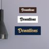 Signs ByLITA Basic Donations Sign (Brushed Gold) - Large