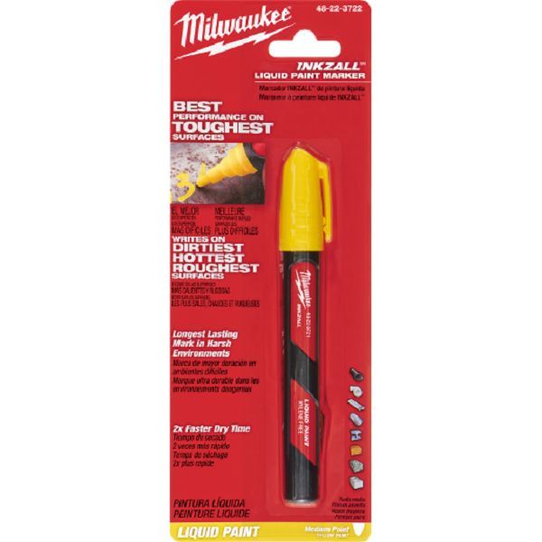Milwaukee 48-22-3722 INKZALL Yellow Paint Marker