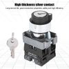 ZB2-BE102 Key Lock Switch, 2-Position Key Lock Switch Suitable for Replacing Damaged Locks