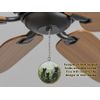 Gotham Decor Hardwood Atomic Mid Century Den Cat Ceiling Fan Pull