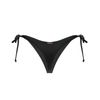 RELLECIGA Women's Black Tie-Side Thong Bikini Bottom Size Medium