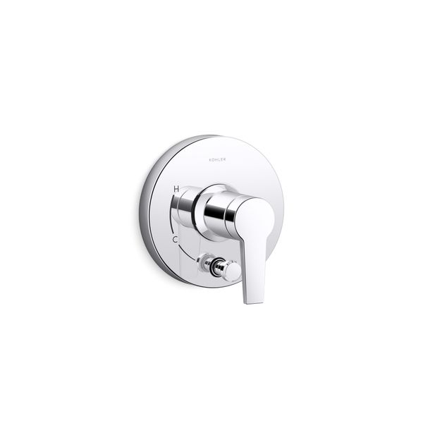 Pitch Rite-Temp Valve Trim With Push-Button Diverter