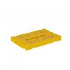 Ay-Kasa Folding Crate, Sturdy Folding Box, Plastic, Stackable, Yellow, Mini (27 x 17 x 11 cm)