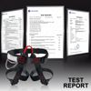 NewDoar Adjustable Thickness Climbing Harness,CE Certification Wider Half Body Harness for Rock Rappelling Fire Rescuing Tree Climbing Gear (Black)