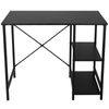 36" Computer Desk PC Laptop Table Workstation Study Office With 2 Tier Shelves