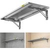 1.2X3Ft Adjustable Rail Type Folding Storage Rack Shelf, Suitable for Garage, St
