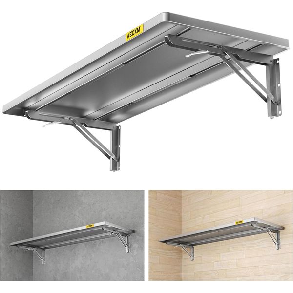 1.2X3Ft Adjustable Rail Type Folding Storage Rack Shelf, Suitable for Garage, St