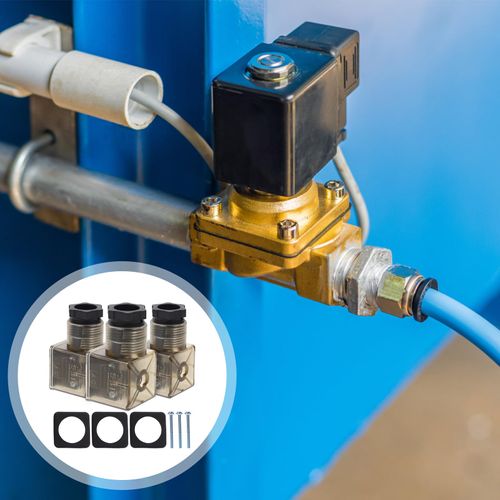 15 Pcs Din 43650 Type a 3 Prong Solenoid Valve Connectors with Indicator Light for 12V & 24V Applications
