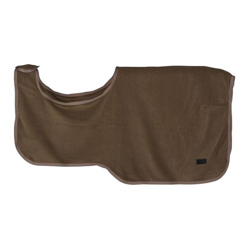 HORZE Marquess Fleece Riding Blanket - Wedgewood Brown - 84 in