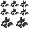 YFPOPONE 8 PCS Walking Stick Holder, 360° Rotation, Black Plastic