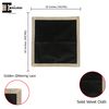 Indian Consigners Small Solid Color Velvet Cloth for Multipurpose Use (Black), ICV1818