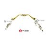 Universal 12MM Thickness Snaffle Horse Bit German Silver Mouthpiece Lozenge 3 Ring (4.75")