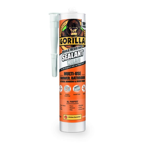 Gorilla Sealant Mould Resistant Clear 295ml