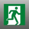 Koizumi Lighting AR46848E LED Induction Light Indicator Board for Class C 10 Type Evacuation Exit