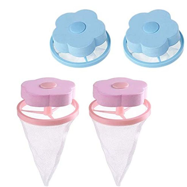 Washing Machine Floating Lint Filter + Mesh Bag, Lint Catcher For