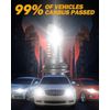 AUXBEAM 9004 HB1 Canbus LED Headlight Conversion Kit Hi/Lo Beam Bulbs Error Free