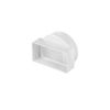 Duct Pipe Transformer to Rectangular Duct Channel - 55mm x 110mm / 100mm – Lightweight PVC Material.