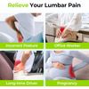 Lumbar Support Pillow Ergonomic Memory Foam w/Straps