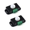 DC 12V 24V PIR Sensor LED Motion Sensor Switch,Body Infrared Sensing Controller for Timer Flexible LED Automatic Light Strips 2Pcs