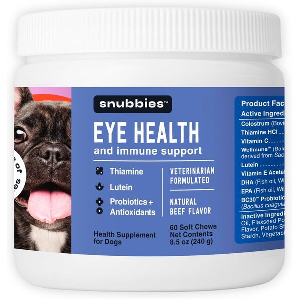 Snubbies Dog Supplement Eye Health & Immune Support | BB 02/2025