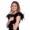 Folat 62083 Feather Boa Black 180cm