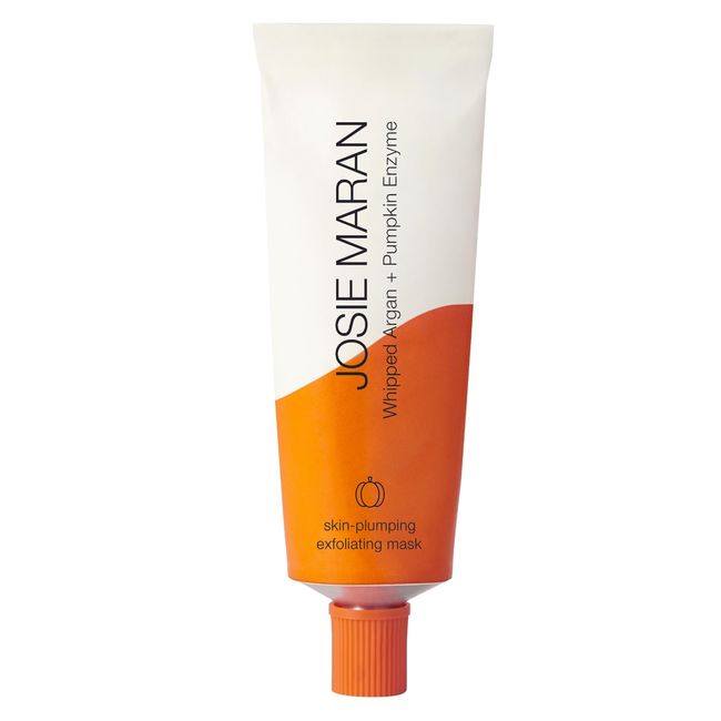 Josie Maran Pumpkin Enzyme Plumping Exfoliating Face Mask - Smooth & Plump Skin in 5 Minutes with Argan Oil, Pumpkin Extract & Bentonite Clay for Oily Skin Control (2 oz / 56 g)