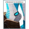 Occulto 2 x pairs women's hiking socks, trekking socks, outdoor socks, functional socks with padded sole sizes, blue, 35-38
