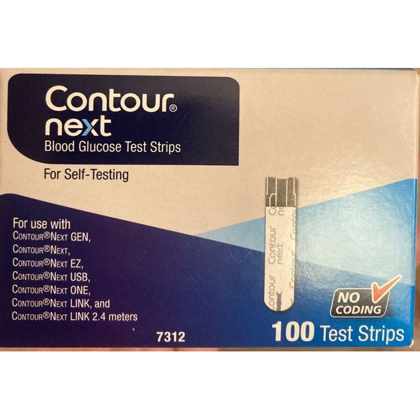 100 ct. CONTOUR NEXT TEST STRIPS *FREE SHIPPING*  EXP:05/2024+