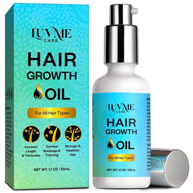 Luv Me Care Hair Growth Serum for Hair Loss for women and Men - Hair Growth Oil For Stronger, Thicker, and Longer Hair, All-Natural Hair Serum for Hair Growth 1.7 Oz (50 ML)