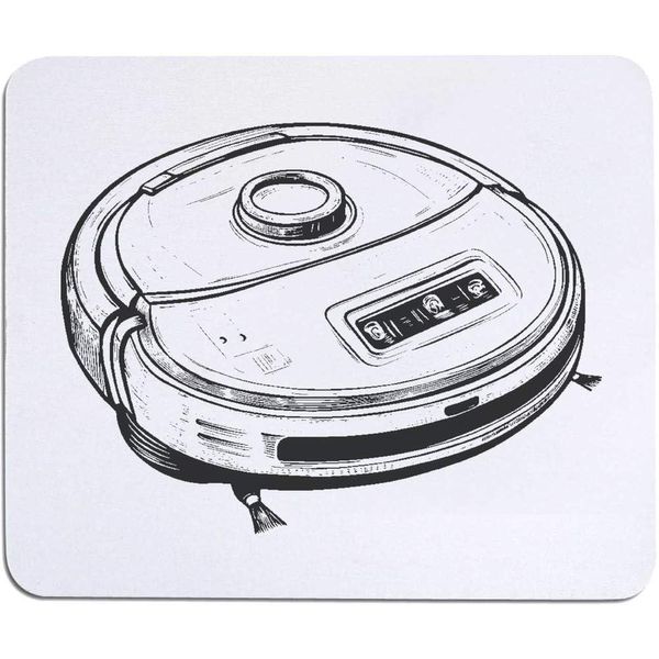 Azeeda 'Robot Vacuum' Mouse Mat/Desk Pad (MO00033448)