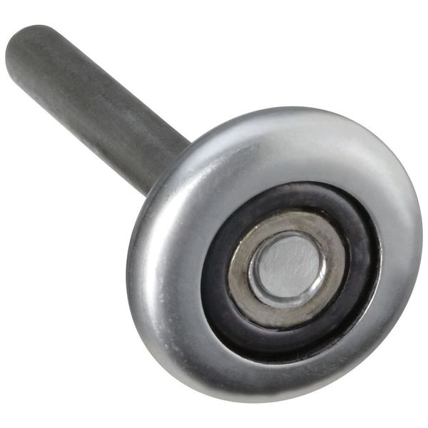 National Hardware N280-057 V7602 Heavy Duty Rollers in Plain Steel, 2 pack,1-7/8" roller, 4-3/8" stem, 7/16" shaft