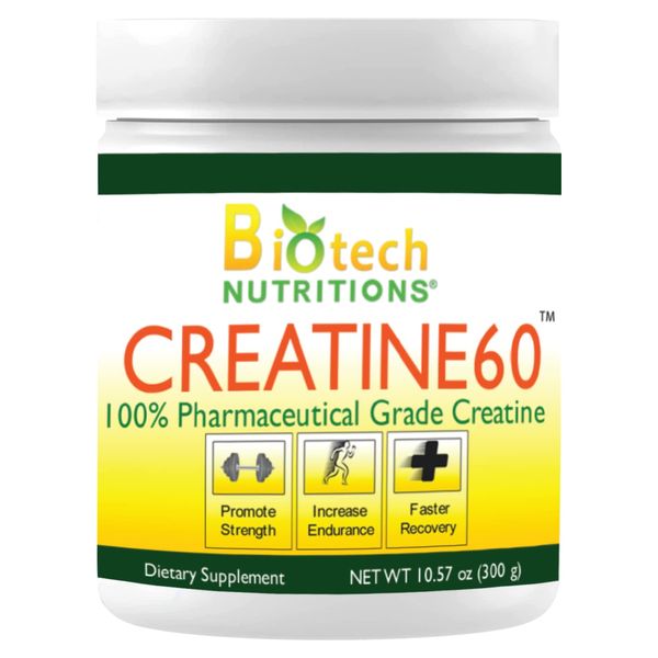 Biotech Nutritions Creatine 60 Dietary Supplement, 300 Gram