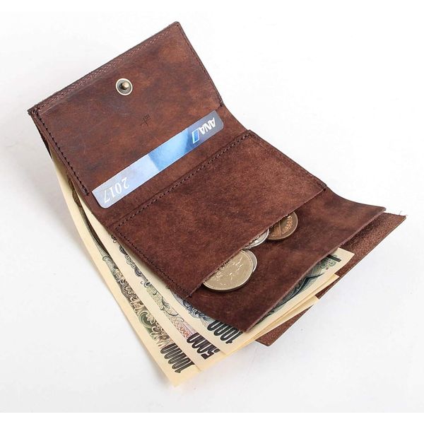 m+ straccio Compact Wallet, Trifold Wallet, Liscio Butterro Wallet - -