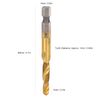 M6 Tap Drill Bit Set, 10PCS Tapping Bits 6mm M6 Combination Drill Taps Bit Set Hex Shank Screw Taps