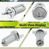 Chrome Ignition Key Switch Cylinder & Door Lock Pair Set W/ Keys for GM