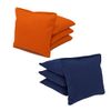 Cornhole Bags Set - (4 Navy Blue, 4 Orange) By Free Donkey Sports