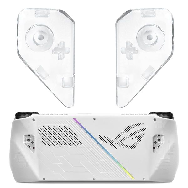HandheldDIY ROG Ally 7 Flat Back Buttons 1 Pair (Clear)