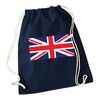 Flox Creative Navy Drawstring Bag Union Jack Flag
