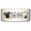 Pugs Rock Ceramic Dog Bowl