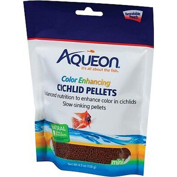 Aqueon Cichlid Food Color Enhancing 4.5 Ounces Ounce (Pack of 1)